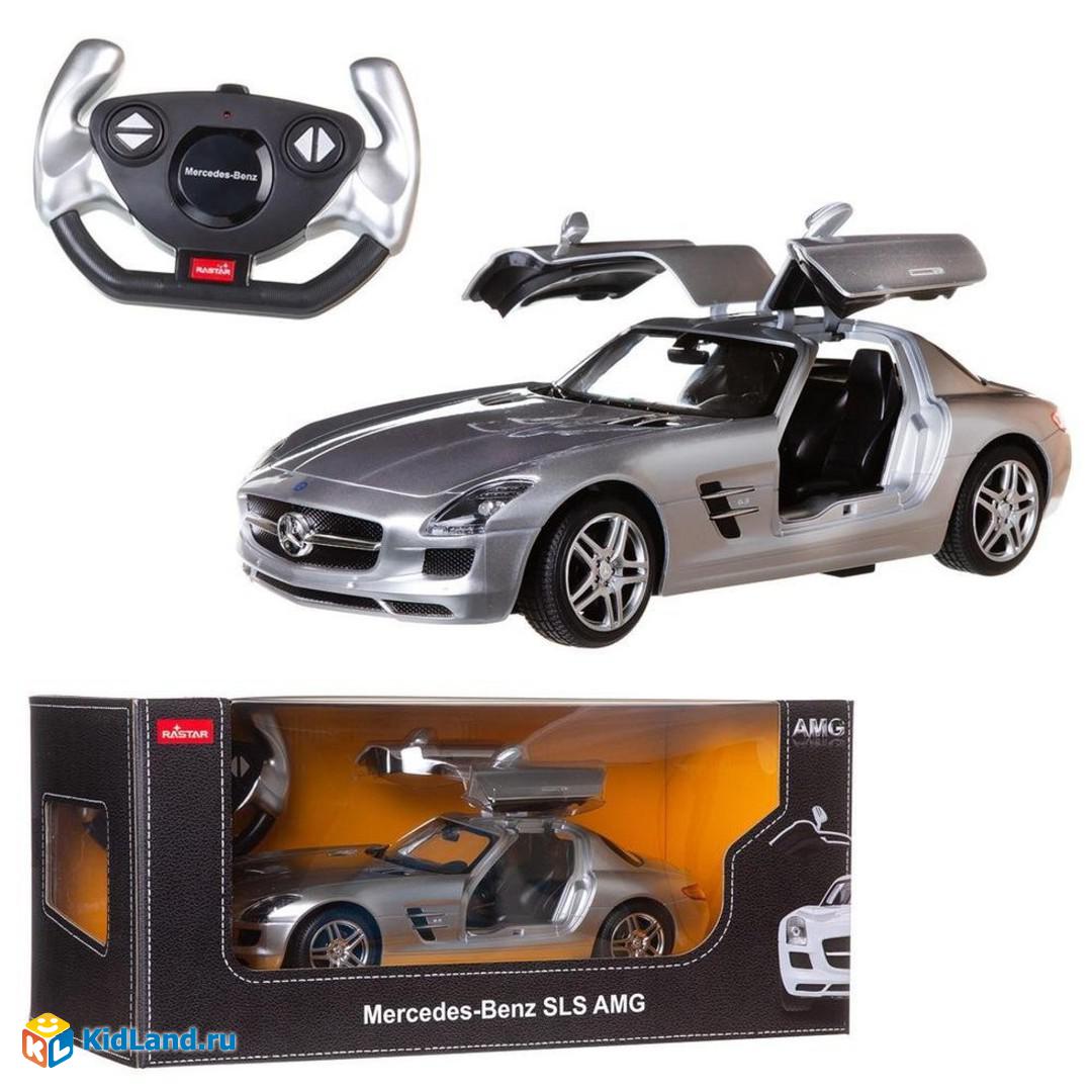 Машина р/у 1:14 Mercedes-Benz SLS AMG, цвет серебряный 40MHZ |  Интернет-магазин детских игрушек KidLand.ru