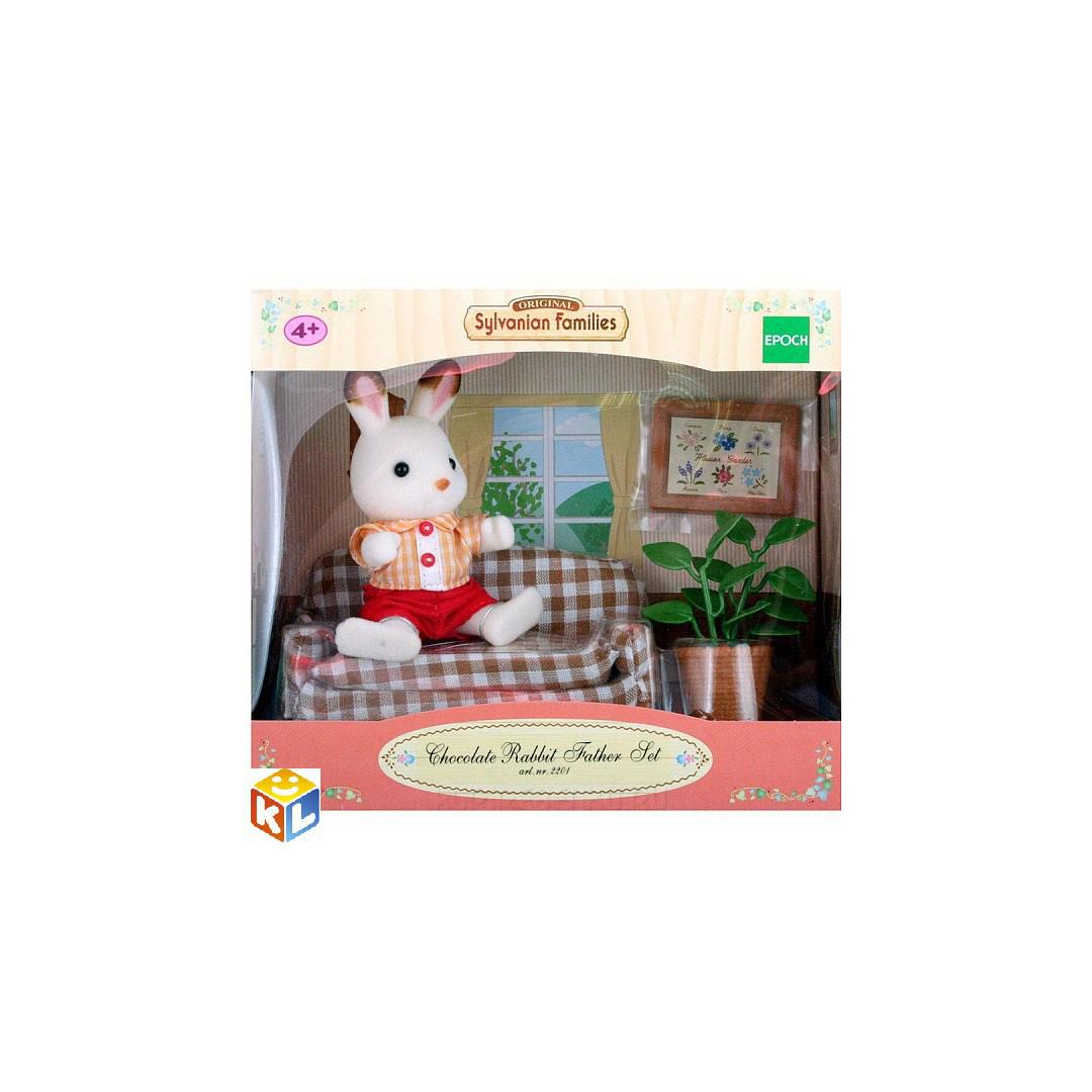 Папа фэмили. Sylvanian Families 5013. Sylvanian Families Chocolate Rabbit father Set. Sylvanian Families папа кролик. Сильвания Фэмили папа заяц.