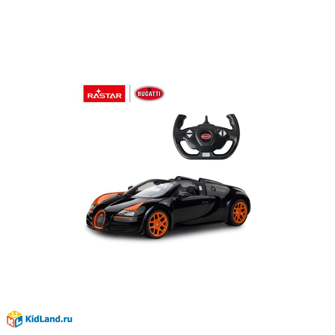 Машина р/у 1:14 Bugatti Grand Sport Vitesse, цвет чёрный | Интернет-магазин  детских игрушек KidLand.ru