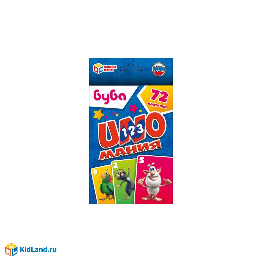 УНОМАНИЯ БУБА, КОРОБКА С ЕВРОПОДВЕСОМ (КАРТОН МАКУЛАТУРА) КАРТОЧКИ 72 ШТ.  85Х62 ММ