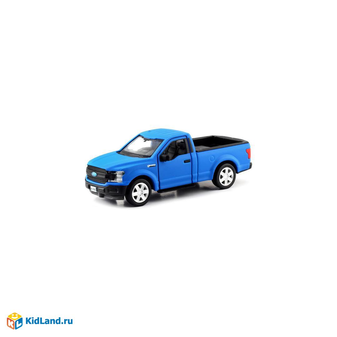 Машина металлическая RMZ City 1:32 Ford F150 2018, синий матовый цвет,  двери открываются