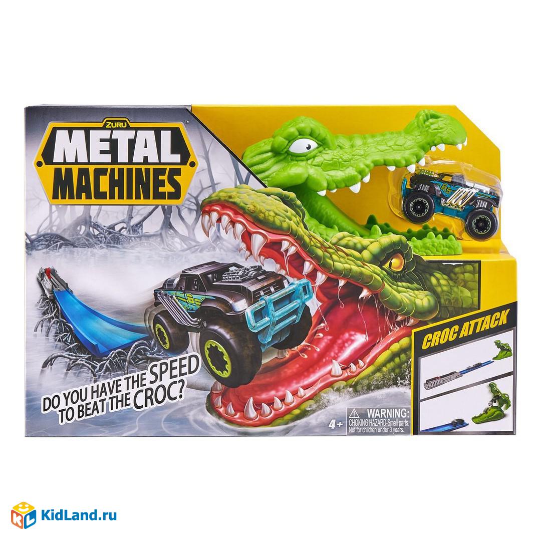 Игровой набор Zuru Metal Machines с машинкой, трек Крокодил |  Интернет-магазин детских игрушек KidLand.ru