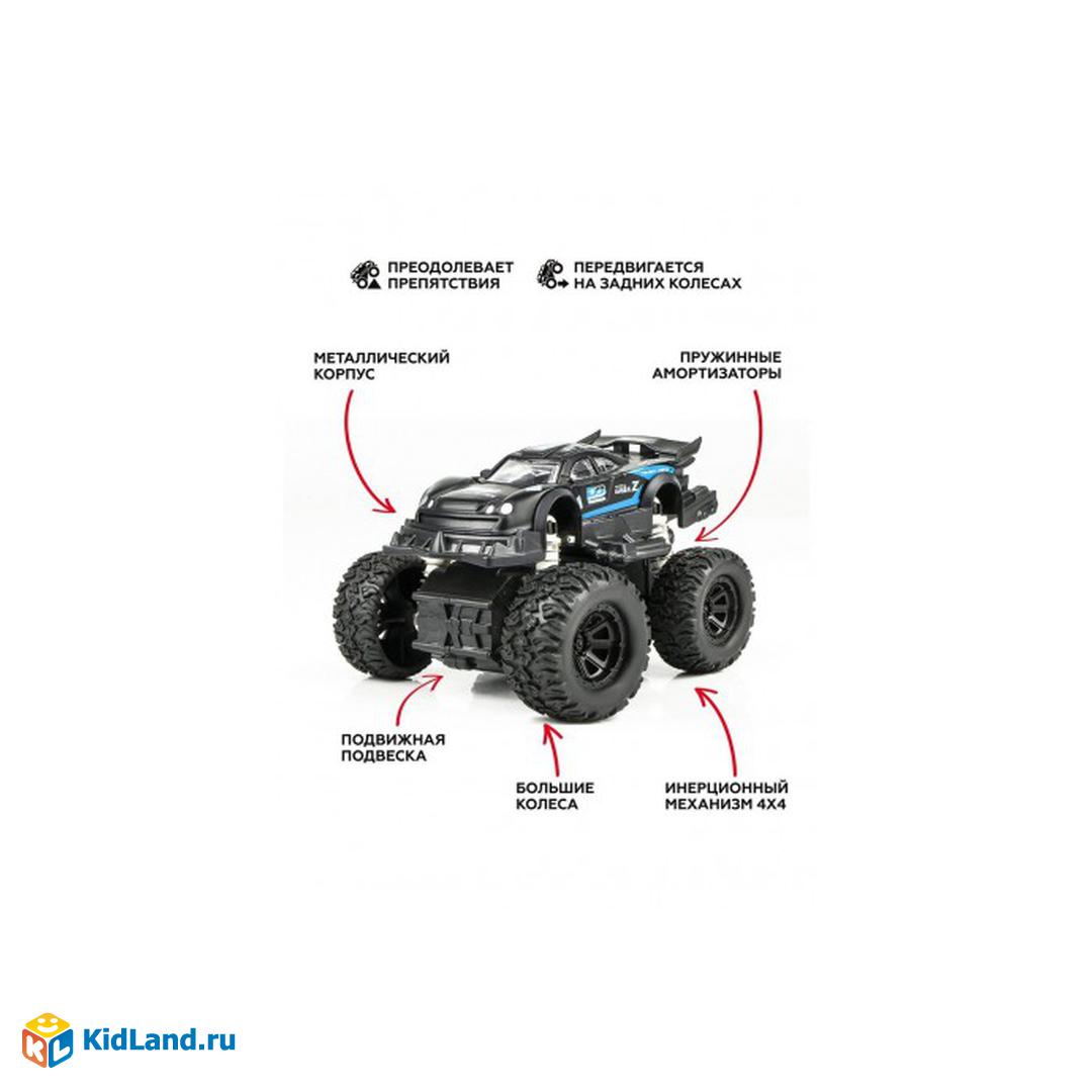 Монстр трак, мет., ин.мех-зм 4х4, преодолевает препятствия, передвигается  на задних колесах | Интернет-магазин детских игрушек KidLand.ru