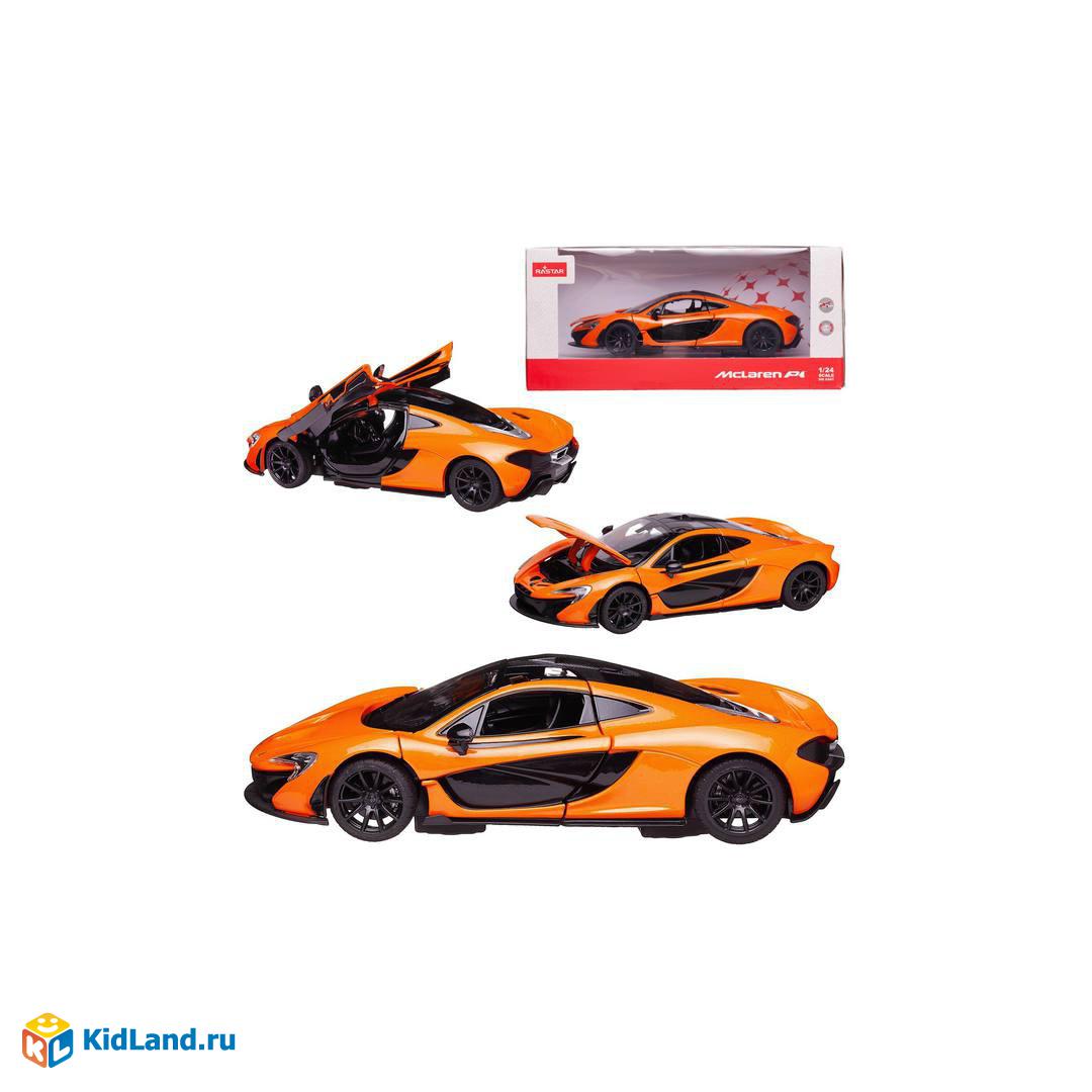 Машина металлическая 1:24 Mclaren P1, цвет оранжевый, двери и капот  открываются | Интернет-магазин детских игрушек KidLand.ru