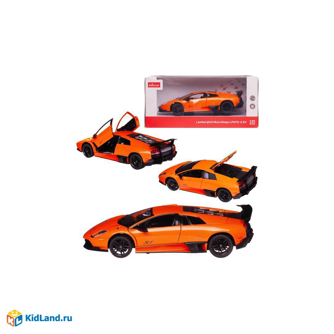 Машина металлическая 1:24 scale Lamborghini Murcielago LP670-4, цвет  оранжевый, двери и багажник открываются | Интернет-магазин детских игрушек  KidLand.ru