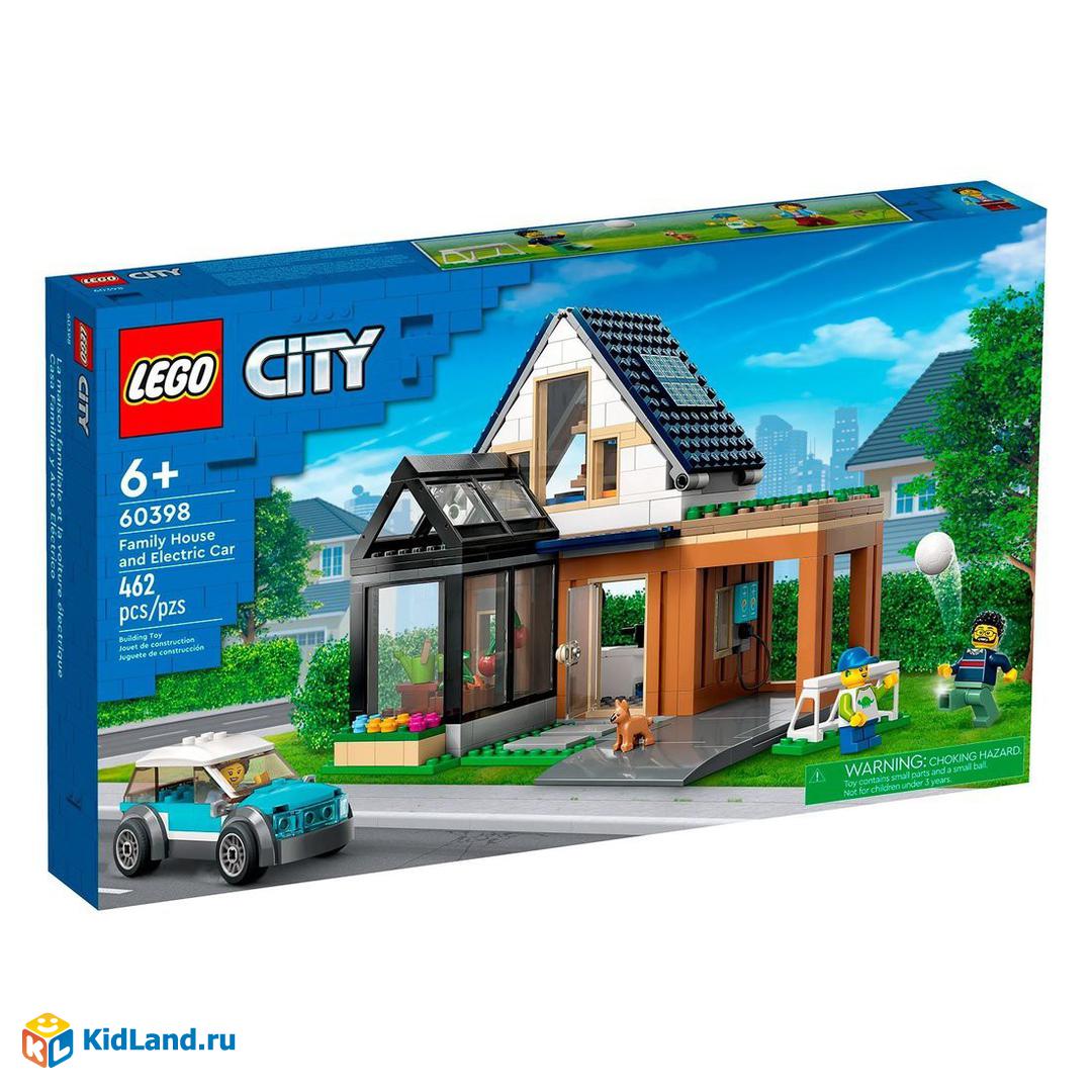 Констр-р LEGO CITY Семейный дом и электромобиль | Интернет-магазин детских  игрушек KidLand.ru