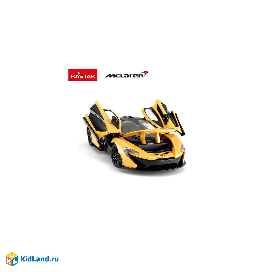 Машина металлическая 1:24 Mclaren P1, цвет желтый, двери и капот открываются