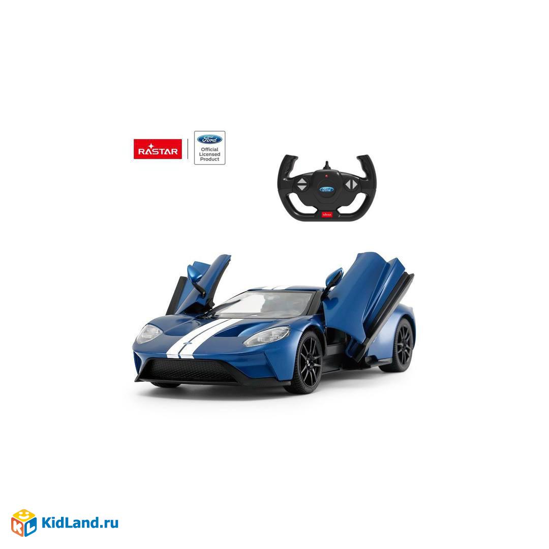 Машина р/у 1:14 Ford GT 2,4G, цвет синий, фары светятся, двери открываются  в ручную, 32.8*15.5*7.8 | Интернет-магазин детских игрушек KidLand.ru