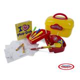 Набор Play doh "Сундучок художника", 5 маркеров, 5 восковых мелков, альбом, кисть, 3 баночки красок