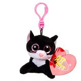 Котенок черный, на брелке 12 см