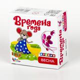 Кубики Времена года "Весна" (без обклейки), 4 шт