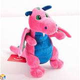Aurora игрушка мягкая дракон розовый, 20 см