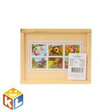 Затейники Кубики GT5076 Маша и Медведь, 12 , 15,7*12,4*4,5 см дерево (арт. 1101344)