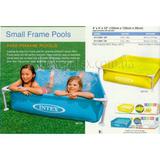 Бассейн каркасный, желтый, 121х121х31 см, от 3 лет