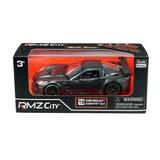 Машина металлическая RMZ City 1:32 Chevrolet Corvette C6.R,инерционная, серый матовый цвет, 16.5 x 7.5 x 7см