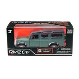 Машина металлическая RMZ City 1:32 Land Rover Defender, инерционная, темно-зеленый матовый цвет, 16.5 x 7.5 x 7 см