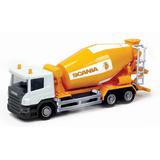 Машина металлическая RMZ City 1:64 Бетономешалка Scania, без механизмов, 18.8 x 5.17 x 9 см