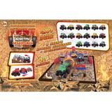 Игровой набор с джипом инерционным "Монстры бездорожья", 4х4 полный привод, 42 предмета