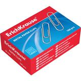 Скрепки металлические ErichKrause, 50 мм, 100 шт