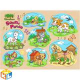 Toys Lab Музыкальный пазл ''Домашние животные'' (арт. 74006)