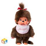 Monchhichi 24 см девочка в слюнявчике #