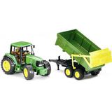 Трактор John Deere 6920 с прицепом