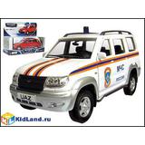 Машинка металлическая "UAZ PATRIOT" МЧС 1:43. 30185W-RUS