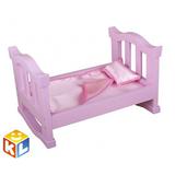 Кроватка для куклы, деревянная 01292ДК Десятое королевство