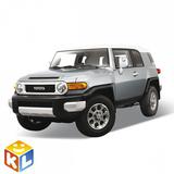 Welly Машинка металлическая Toyota FJ Cruiser 43639 1:34-39