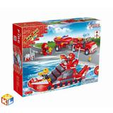 Конструктор BanBao 8312 "Пожарная команда-катер и джип" 392 детали