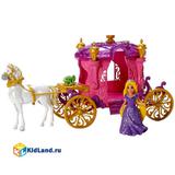 Mattel Игровой набор Disney Princess Карета принцессы Рапунцель BDK06