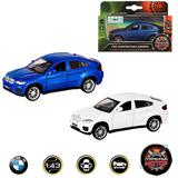Машина мет. 1:43 BMW X6, откр.двери, цвета в ассорт., 12см