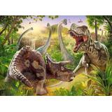 Пазлы 180 Битва динозавров