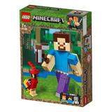 Констр-р LEGO Minecraft Большие фигурки, Стив с попугаем