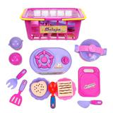 Набор посуды в корзинке, 16 предм.