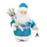 Кукла Дед Мороз 20 см, синий.