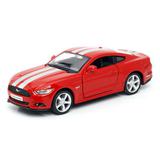 Машина металлическая RMZ City 1:32 Ford 2015 Mustang with Strip инерционная, цвет красный, 12,7х5,08х3,75 см