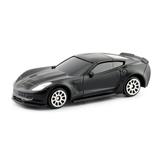 Машина металлическая RMZ City 1:64 Chevrolet Corvette C7, без механизмов, цвет черный матовый, 9 x 4.2 x 4 см