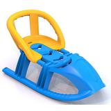 Санки/Салазки "Снежинка" со спинкой