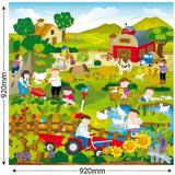 Коврик в рулоне "Сельская жизнь" 92*92*0,3см 3006R