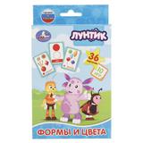 КАРТОЧКИ РАЗВИВАЮЩИЕ "УМКА" ЛУНТИК ФОРМЫ И ЦВЕТ (36 КАРТОЧЕК) В КОР в кор50шт