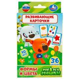 КАРТОЧКИ РАЗВИВАЮЩИЕ "УМКА" МИМИШКИФОРМЫ И ЦВЕТА (36 КАРТОЧЕК) В КОР в кор50шт