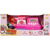 Игровой набор Магазин, Касса, весы, микрофон, сканер, в наборе 10 предм, бат. 3*АА в компл.не вх., кор.