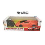 Машинка р/у 1:18, световые эффекты, цвета в ассорт. (оранжевый, красный, зеленый) 30,5х9,5х12,5 см