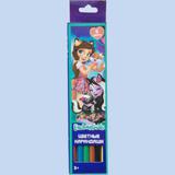 Карандаши цветные 6 цветов Enchantimals, длина 177 мм