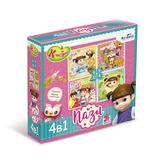 Пазл 4в1 Дракоша Тоша 4-6-9-12 Приключения Консуни глиттерный маркер