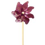 Ветрячок "Золотые колечки" 48 см бордовый