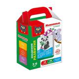 Игра настольная "Карточки на кольце "Животные"