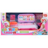 Игровой набор Касса с аксксс., в компл 9 предм., бат.AA*2шт. в компл.не вх., кор.