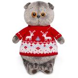 Басик в свитере с оленями 22 см